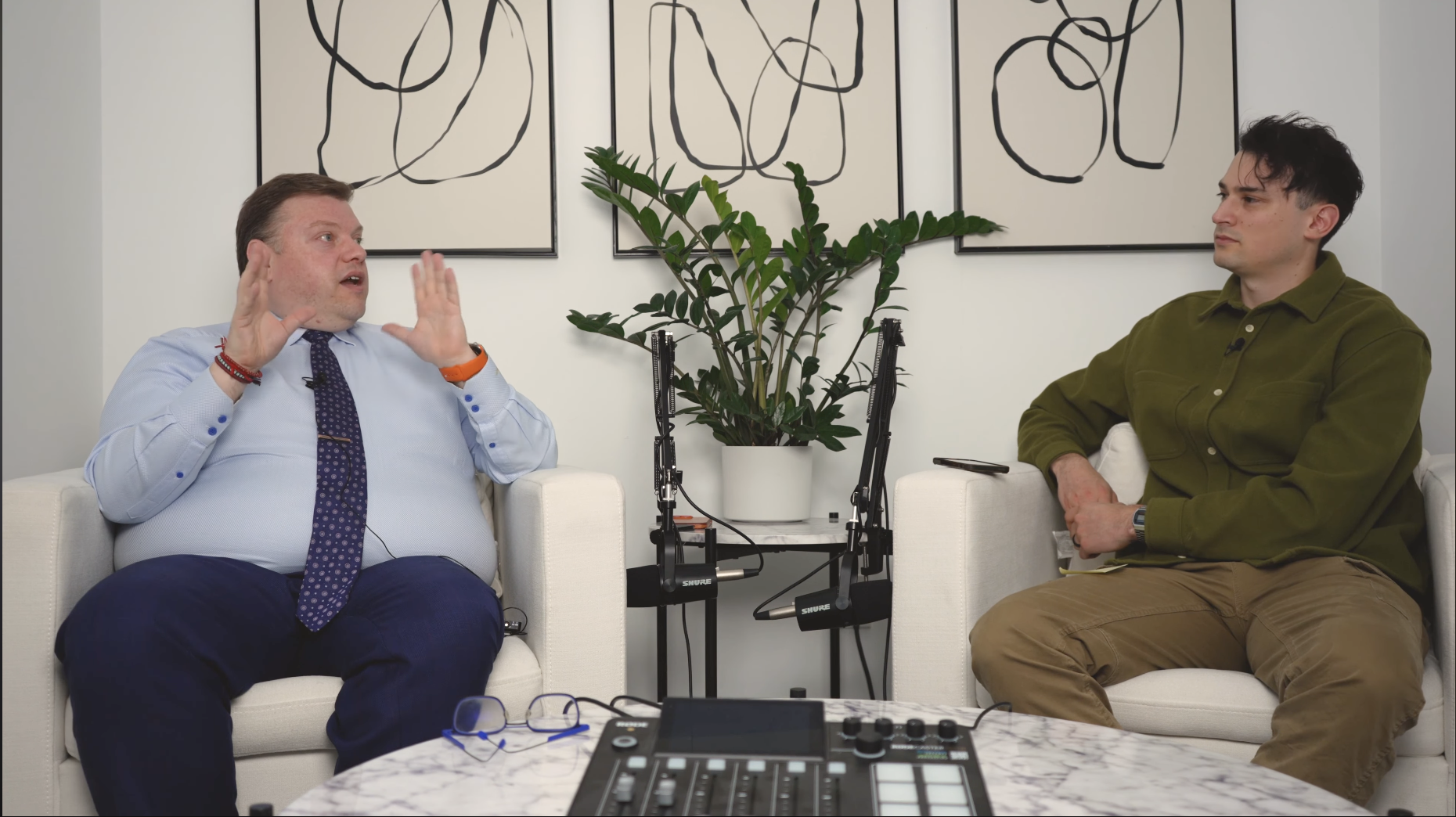 Alex Wolf in conversation with Duncan Harvey on the podcast
